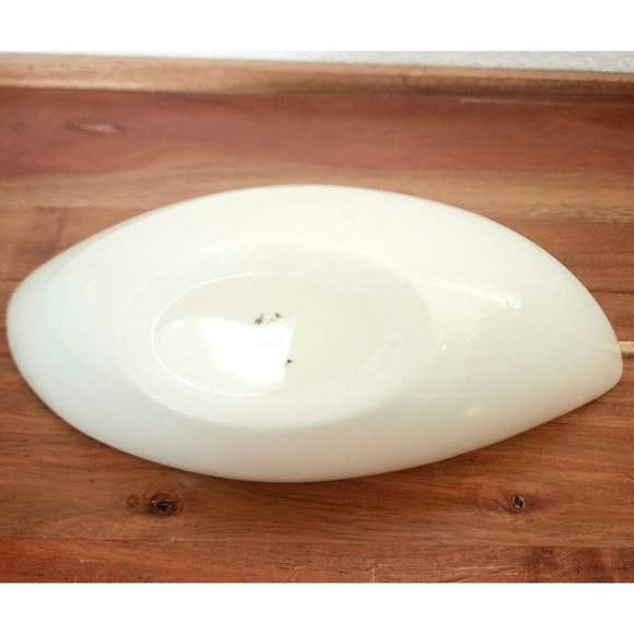 Lenox Olympia Nut Dish cream silver trim 1960s vintage danish modern style - Picture 4 of 9